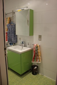 Children's high gloss bathroom units and mosaic floor
