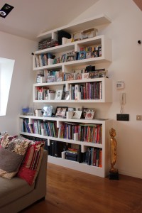 Quirky bookshelves and practical too
