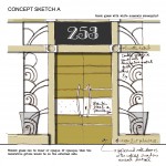 Entrance design sketches