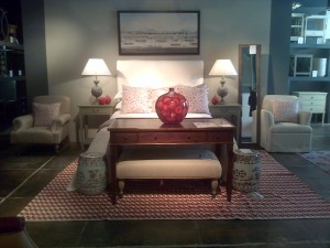 The painting, the bed, the vase, lamps= nice