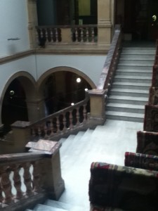 BAC looking down on staircase