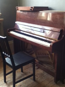 BAC piano in lounge