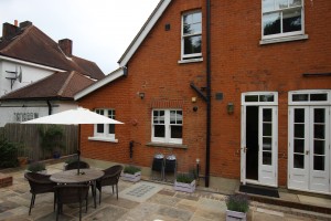 External seating area and patio