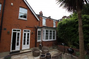 External seating area and patio