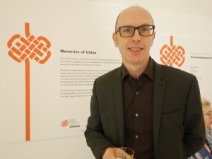 Geoff Davis in front of Memories of China