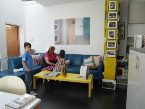 Interior glass lounge