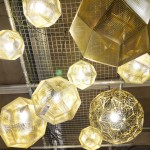 geometric perforated metal lanterns