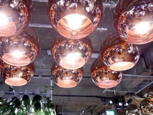 Copper pendant lighting