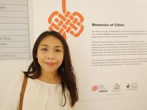 Looking very Chinese in front of Memories of China