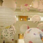 Beautiful display of handpainted Chinese paper lanterns